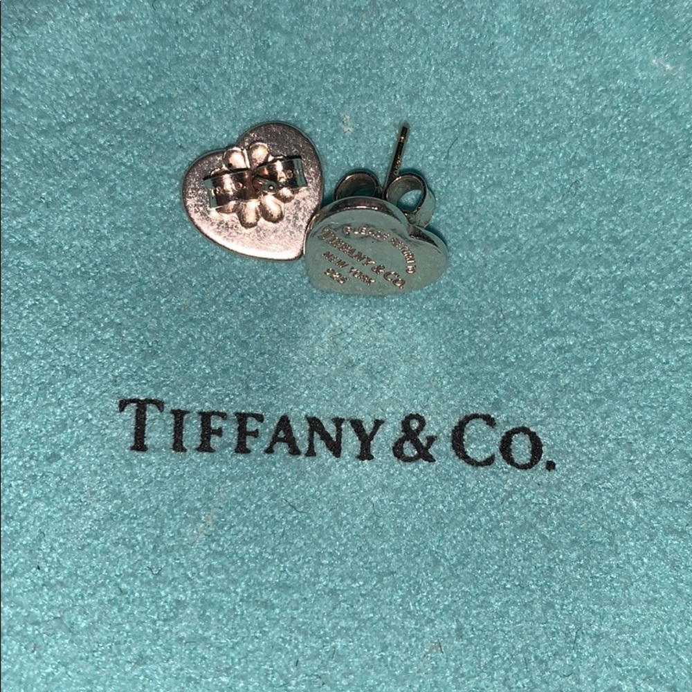 Mini Heart Tag Earrings